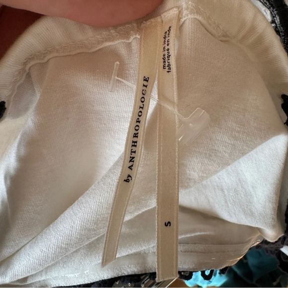 Anthropologie Lacey Embroidery Doily Ruffled Bohemian Retro Tank Top K - Picture 4 of 5